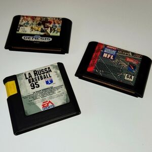 Original 1989 Sega Genesis Games Sports Bundle